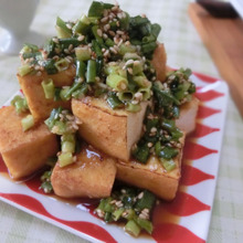 ねぎだれはポン酢で失敗知らず♪ 厚揚げの油淋鶏風