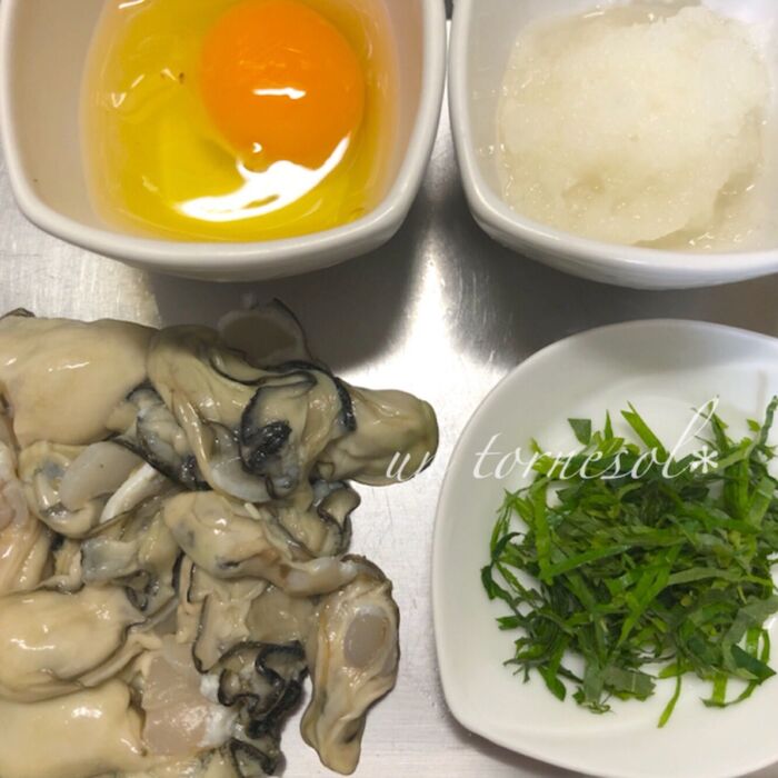 ➁大葉はさっと水にさらしてから水気を切って!