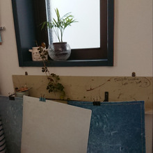 100均材料でランチョンマット干し