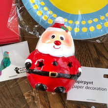 【Flying Tiger】陶器のサンタLEDライト300円