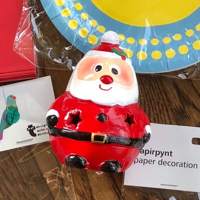 【Flying Tiger】陶器のサンタLEDライト300円