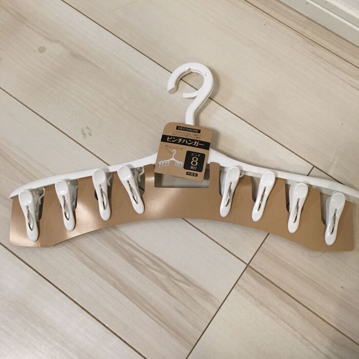 朝のお支度の時短‼︎幼稚園グッズを吊り下げ収納