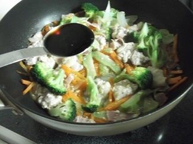 醤油を加えて完成