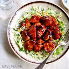 ♡がっつりコクうま♡鶏むね肉のソースマヨ焼き♡【#簡単#時短#節約#キャベツ】