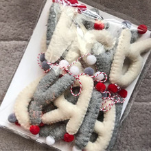 かわいいクリスマスのフェルトガーランド