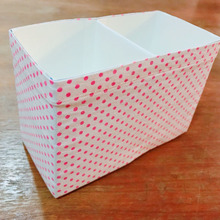 牛乳パック+古着で小物入れ♪