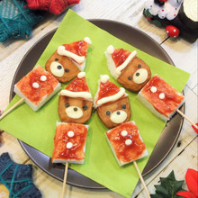 【串サン】クリスマスバージョン♪サンタくまさん串サンドイッチ