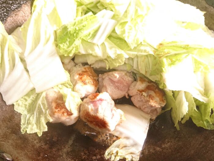 白菜は食べやすい大きさに