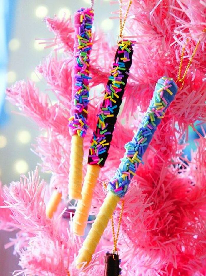 カンタン♪ときめきハンドメイド♪ **スティックチョコレートなクリスマスオーナメント**
