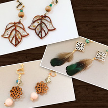 100均DIY♡セリアのウッドパーツでイヤリング作り
