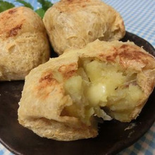 油揚げで油&糖質制限☆ さつまいものチーズ入り焼きコロッケ