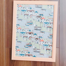 古着リメイクで壁掛けポスターが完成!