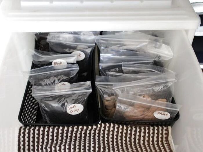 迷わない!欲しい色がすぐ見つかるタイツの収納
