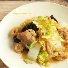 ご飯が進んじゃう♪ 白菜と豚肉の中華風春雨炒め