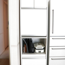 【無印良品アクリル仕切り棚】でキッチン収納