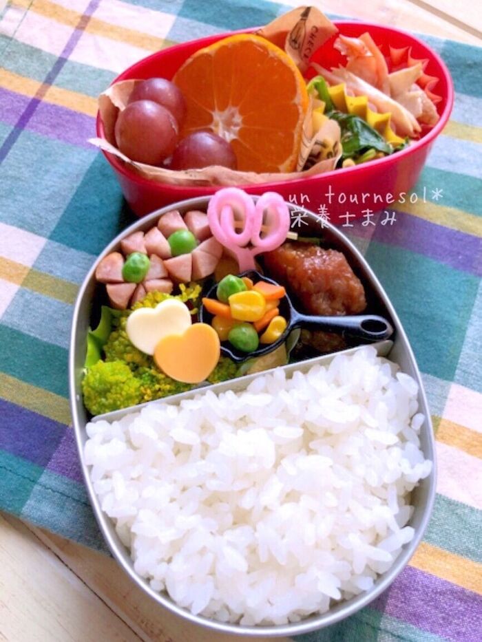 野菜いっぱいで風邪対策‼❤娘ちゃん弁当❤【過去レシピ引用】『角切りごぼうつくね』
