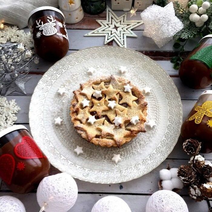 ☆がいっぱい!クリスマスバージョンのヌテラのタルト