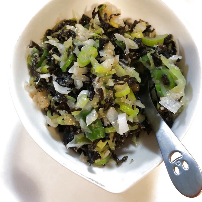 我が家の名脇役〜きくらげネギ塩