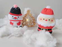 100均靴下で作る!サンタ&スノーマンのマスコット