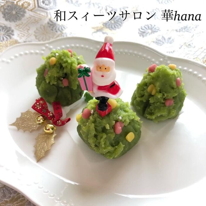 クリスマスに練り切り和菓子でビックリパーティ