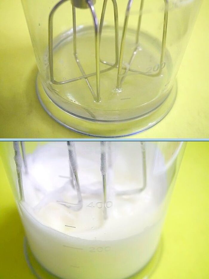 メレンゲが一瞬で出来ます。
