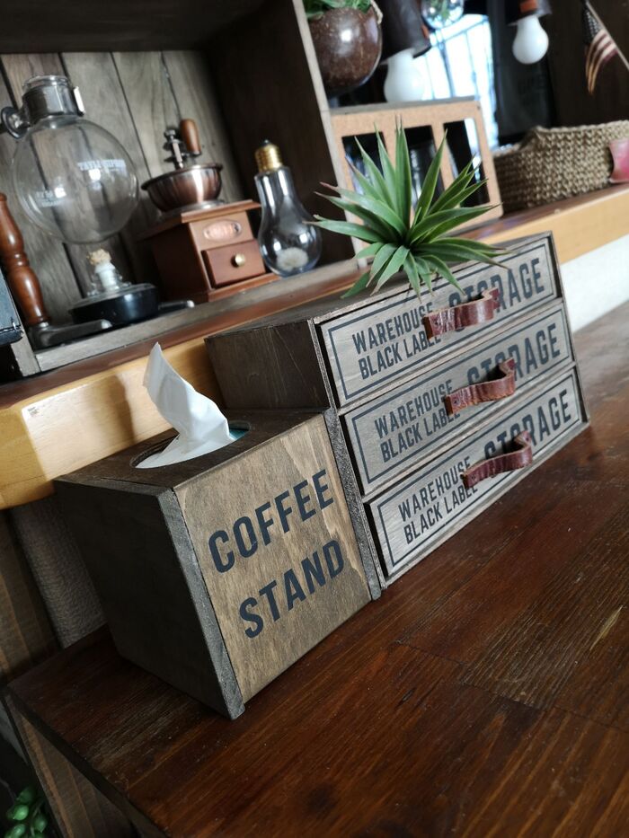 貯まるポケットティッシュ…100均アイテムで専用ボックス!