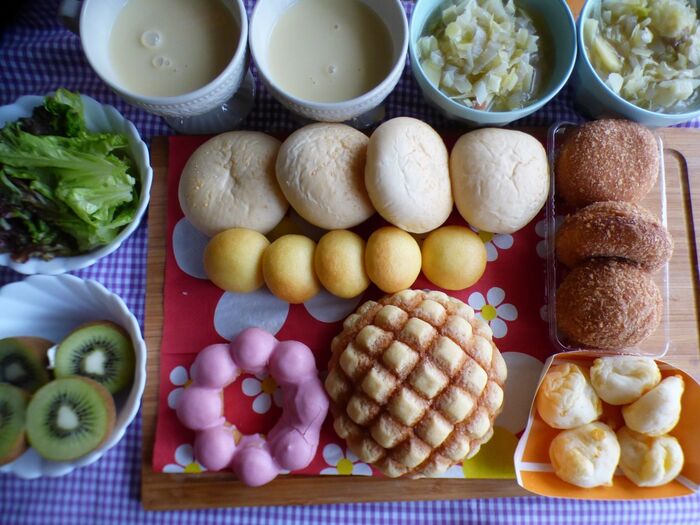 【セブンイレブン】週末の朝は、コンビニパンでパンブッフェモーニング♡