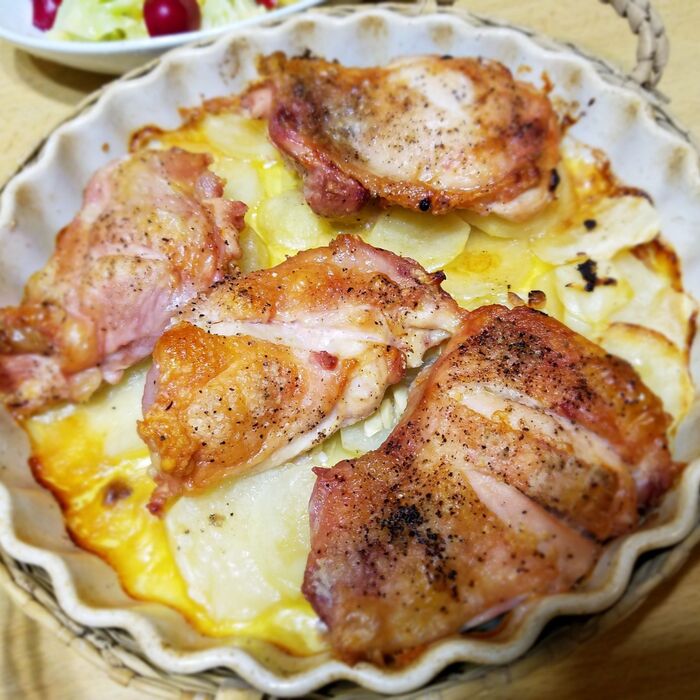 シンプル美味しい♪チキンのオーブン焼き♪