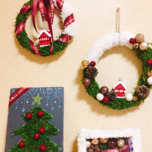 1袋でこんなに!?100均モスで作るクリスマスディスプレイ3種☆