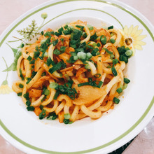 簡単すぎるオイスターソースでキムチうどん