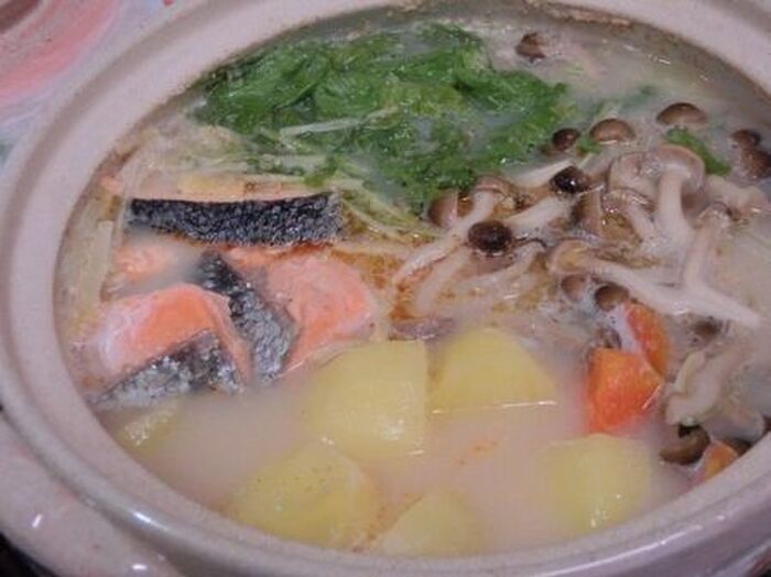 3.豆乳を入れる