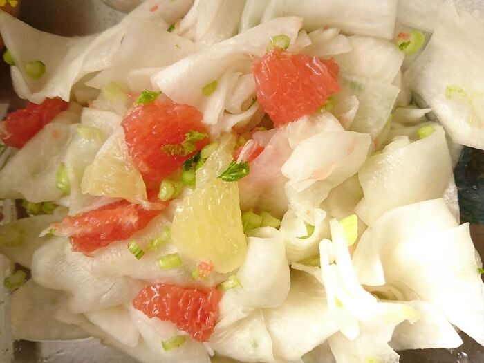 かぶとグレープフルーツのさっぱりサラダ