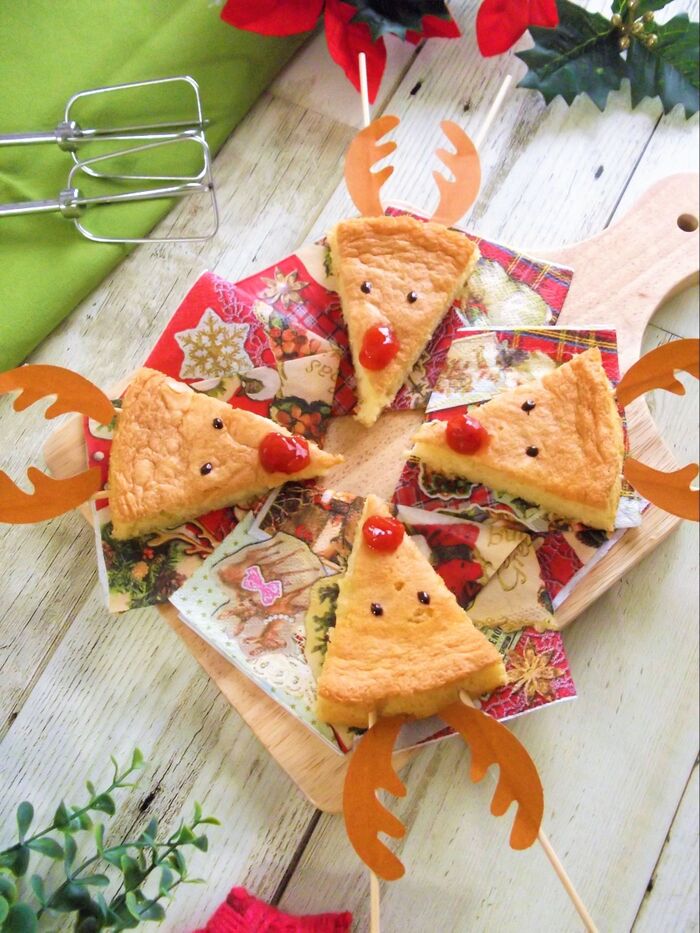 クリスマスに♪簡単トナカイケーキ