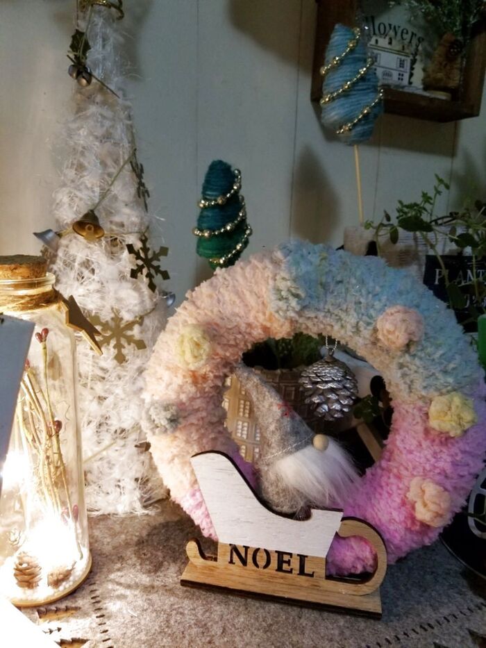 100均だけでパステルカラーの2wayリースをDIY