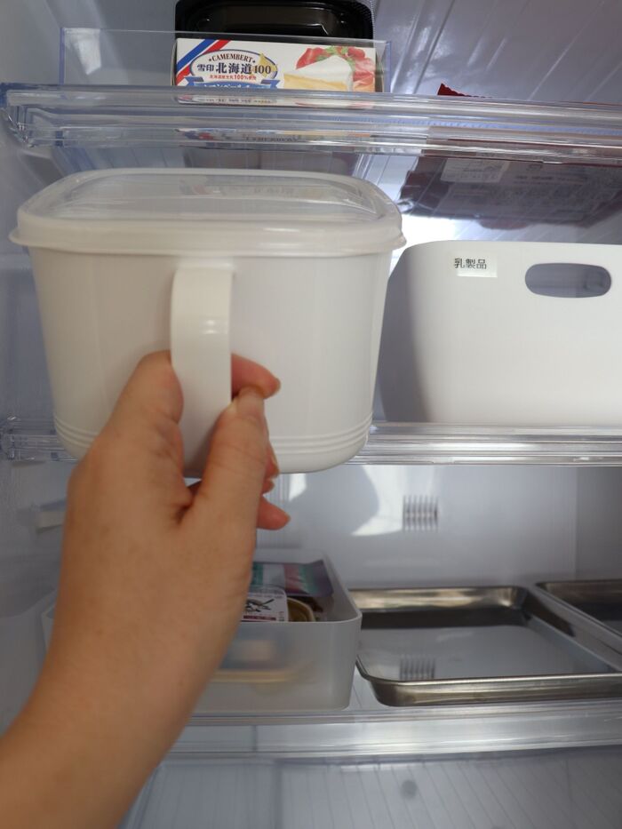 【セリア】で冷蔵庫のニオイ対策♡納豆は味噌ストッカーへ
