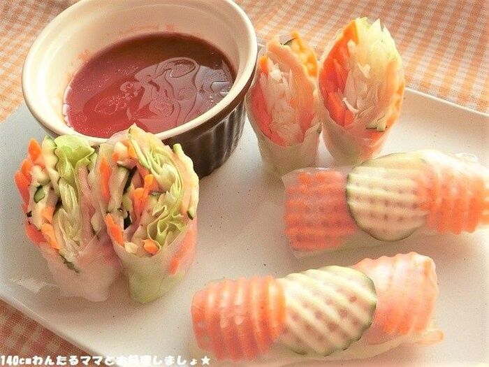 簡単★スモークサーモンの生春巻き