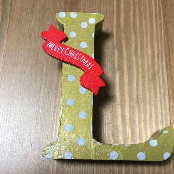 クリスマスパーツをつける