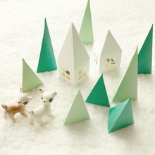 100均の色画用紙3色で☆冬の森をイメージしたアドベントカレンダー☆