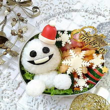 雪だるま作ろ~♪スノーギースでクリスマス弁当