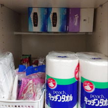 ボックスティッシュの収納に