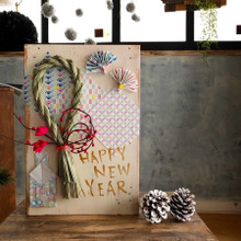 【ハンドメイド】寒い冬はおうちでぬくぬくハンドメイド♪木板+100均しめ縄でお正月のウッドパネル☆