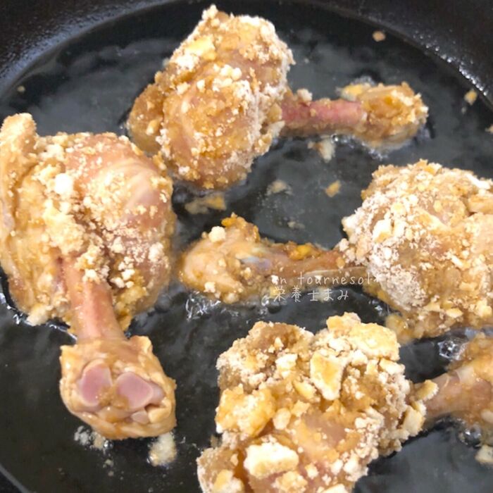 ④押さえつけるように③をまぶして!