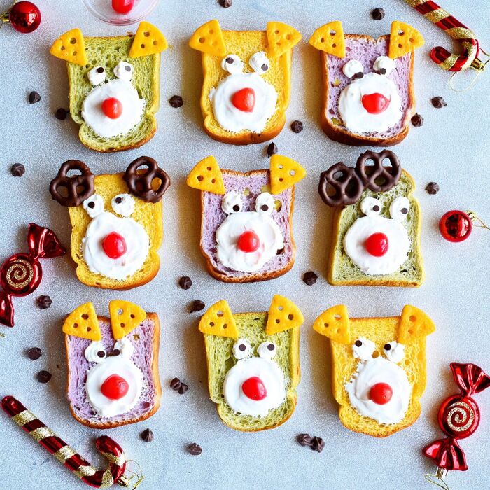 【トレンド】今日のおやつに♥トナカイ?くま? #サニマル #どうぶつトースト