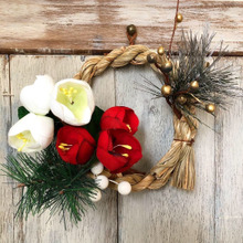 【ハンドメイド】リースのバランスはこれでOK!オシャレなしめ縄リースをハンドメイド☆