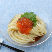 お助け!時短レシピ「いくらぶっかけうどん」