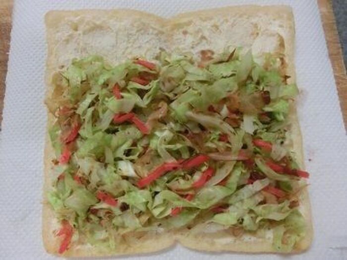 2.油揚げで巻く