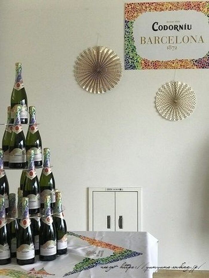 シャンパンツリーがお出迎え♪