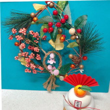 お正月リース飾り