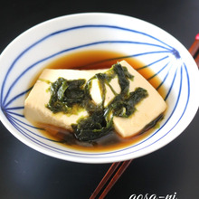 豆腐のあおさ煮。