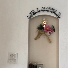 手作りしめ縄に100均をプラスしただけ!